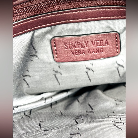 🌺Simply Vera Vera Wang Bedford Triple Entry Purse Ruched Tote/Handbag Purse🌸🌺 - Picture 5 of 16